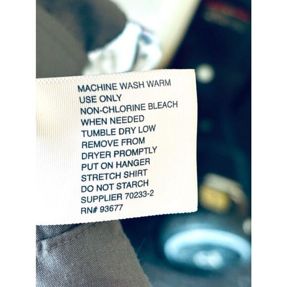 Stafford Mens 2XL Travel Easy Care Broadcloth Long Sleeve Dress Shirt •Button Up - Picture 8 of 9